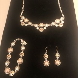 Brighton Pastille earrings necklace bracelet Tan